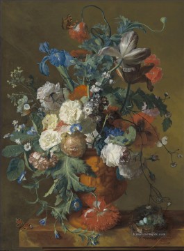 Klassik Blumen Werke - Blumen in einer Urne Jan van Huysum klassischen Blumen
